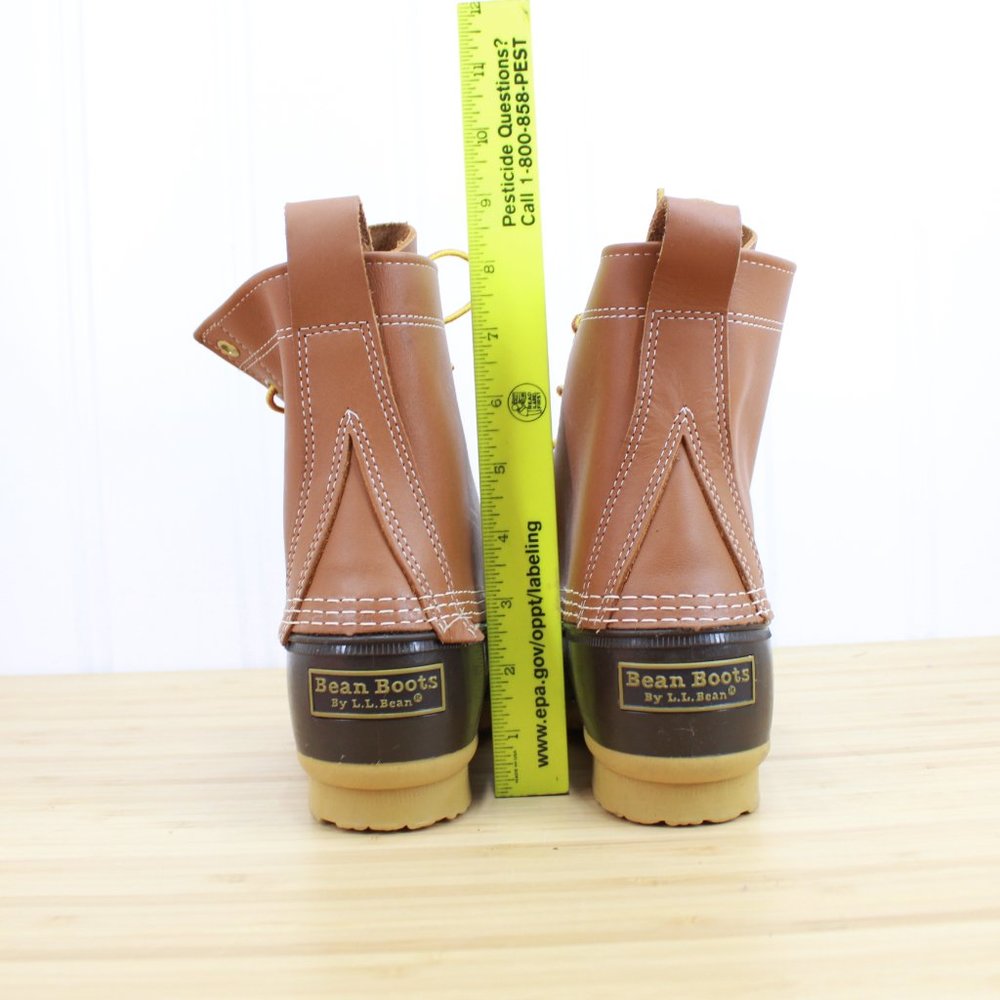 LL BEAN Ankle 8 Inch Lace-up Unlined Leather Duck Boots Size 6 W - Picture 7 of 10